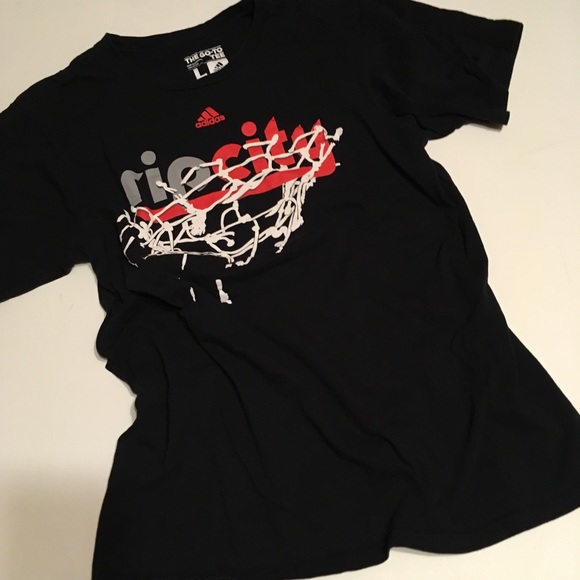 Adidas Rip City Tee Shirt Portland Oregon Blazers - Picture 5 of 8